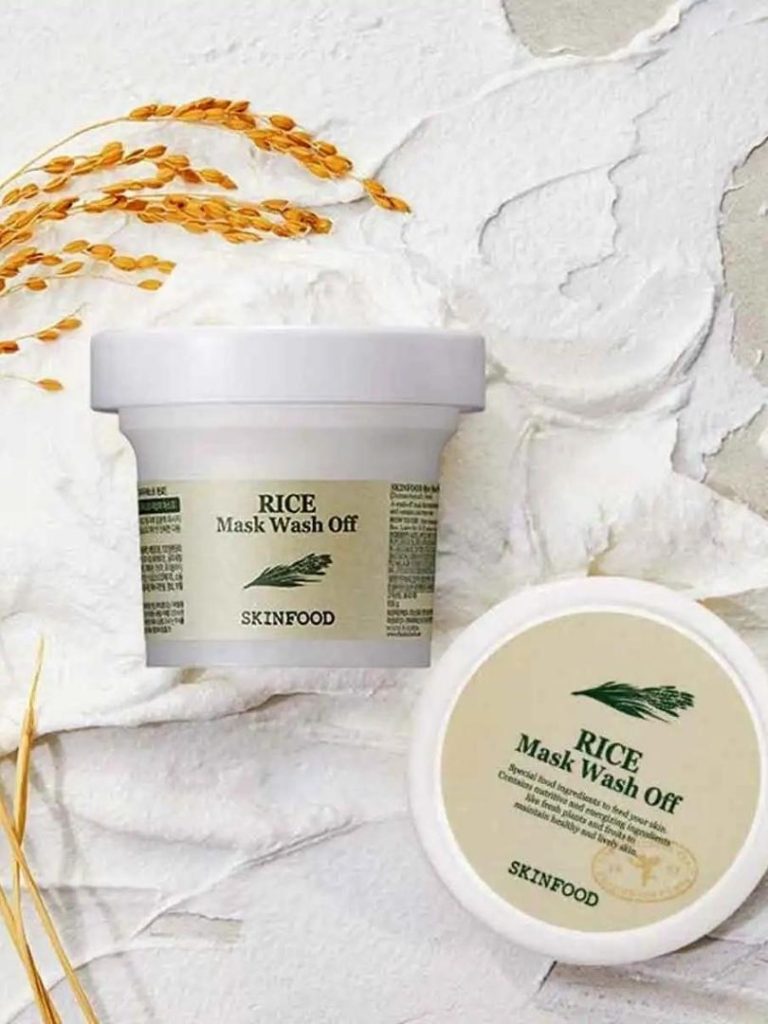 SKINFOOD Rice Mask Wash Off - Μάσκα Προσώπου για  φραγμένους πόρους