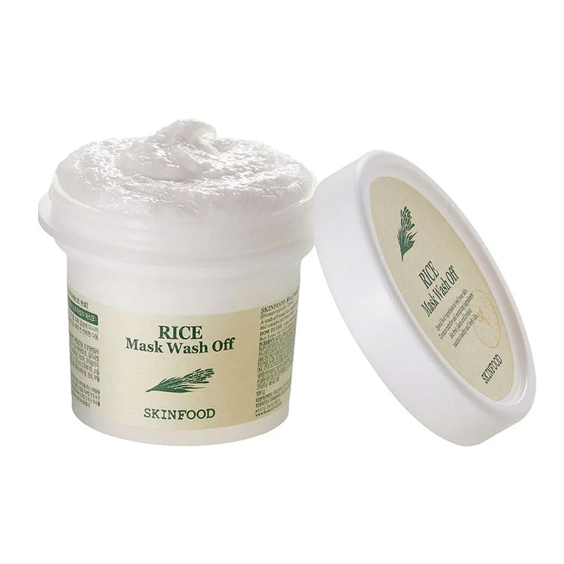 SKINFOOD Rice Mask Wash Off - Μάσκα Προσώπου για  φραγμένους πόρους