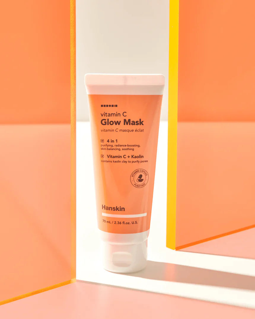 HANSKIN Vitamin C Glow Mask - Mάσκα προσώπου κατά των πανάδων για λάμψη και βαθιά ενυδάτωση