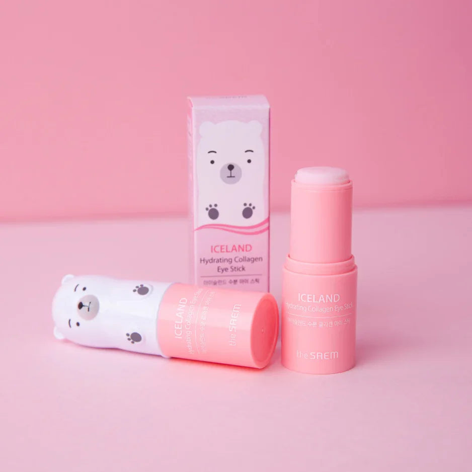 The Saem Iceland Hydrating Collagen Eye Stick - Θεραπεία ματιών για ενυδάτωση, σύσφιξη και μείωση των ρυτίδων