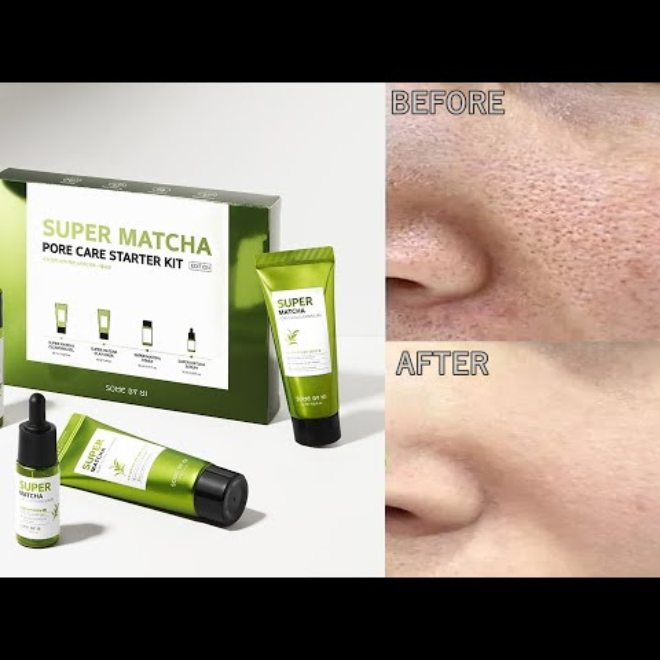 SOME BY MI Super Matcha Pore Care Starter Kit -Σετ δώρου για σύσφιξη πόρων και ματ εμφάνιση επιδερμίδας
