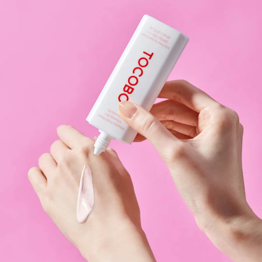 Tocobo Vita Tone Up Sun Cream SPF50+ PA++++ - Aντηλιακή κρέμα προσώπου λεπτόρρευστη  με βιταμίνες
