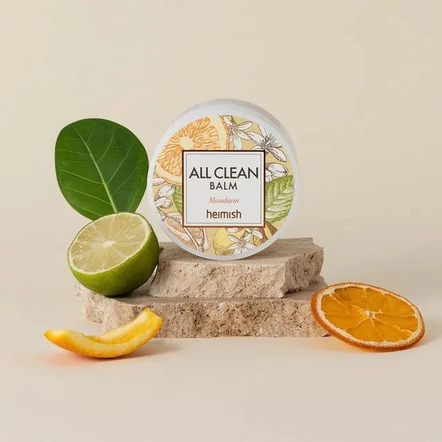 Heimish All Clean Balm Mandarin 120ml - Απαλό balm ντεμακιγιάζ με εκχύλισμα καρύδας και βούτυρο καριτέ