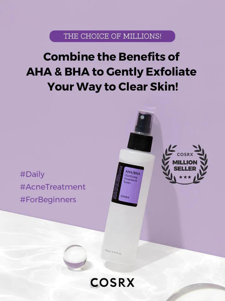 COSRX - AHA/BHA Clarifying Treatment Toner - Απολεπιστικό τόνερ με οξέα για λείο δέρμα