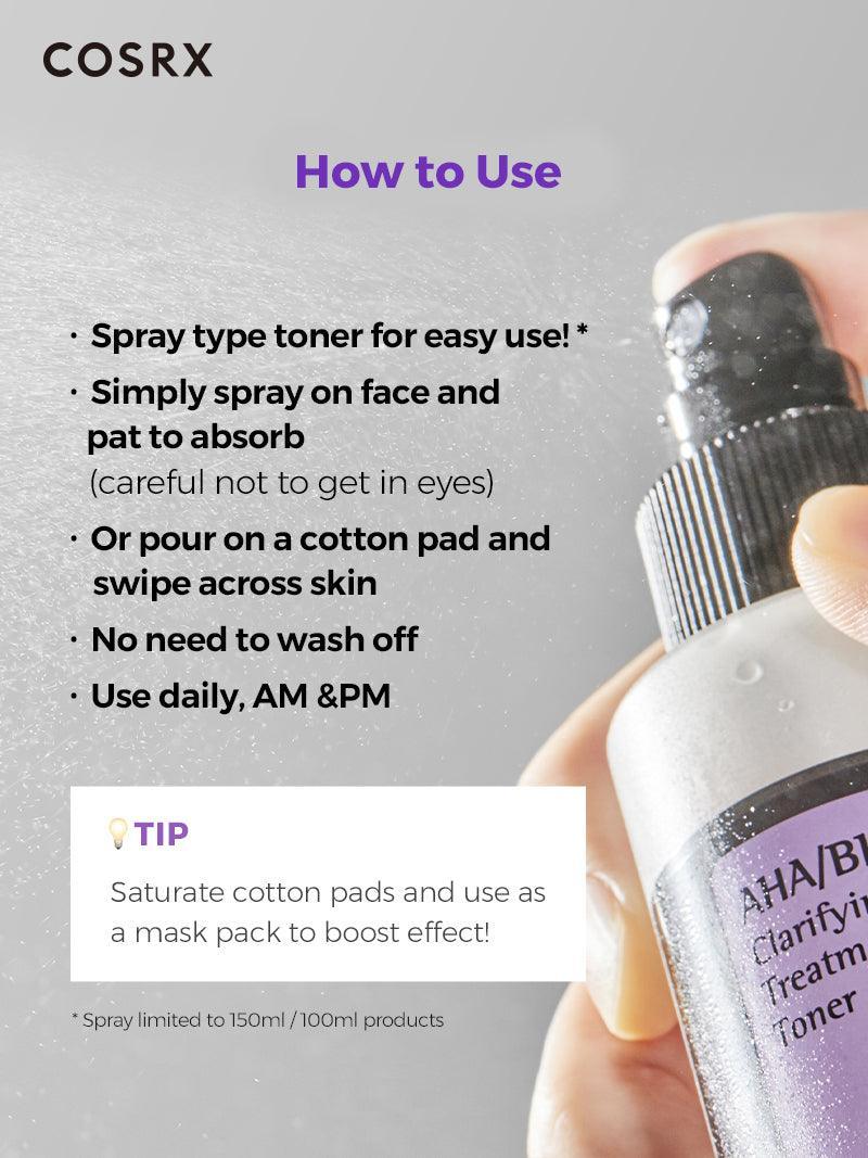 COSRX - AHA/BHA Clarifying Treatment Toner - Απολεπιστικό τόνερ με οξέα για λείο δέρμα