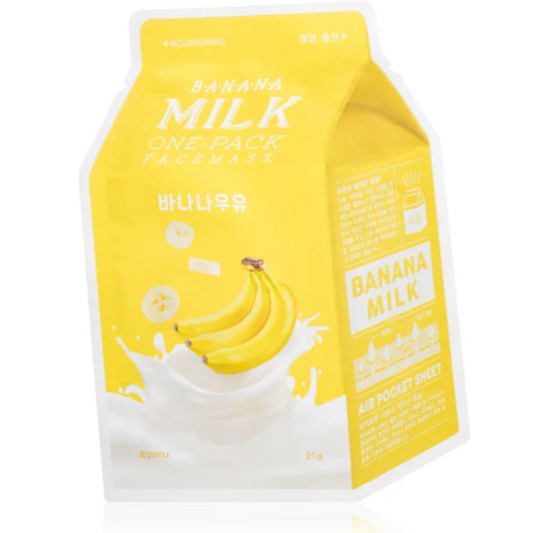 A'pieu Banana Milk One-Pack Face Mask - Mάσκα προσώπου για ενυδάτωση
