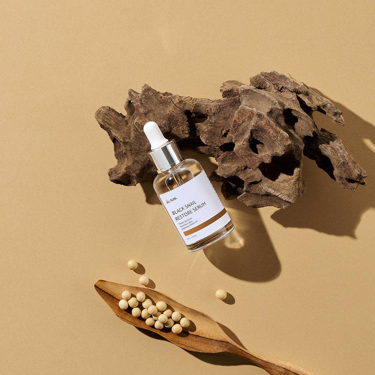 iUNIK Black Snail Restore Serum 50ml - Ορός αποκατάστασης προσώπου με μαύρο σαλιγκάρι