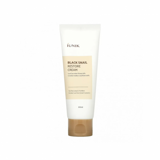 IUNIK Black Snail Restore Cream 60ml - Αναζωογονητική κρέμα προσώπου με βλεννίνη μαύρου σαλιγκαριού