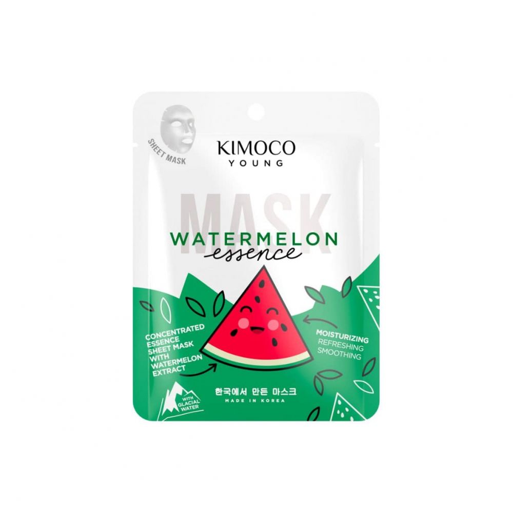 KIMOCO Sheet Mask Watermellon Essence - Eνυδατική μάσκα προσώπου με καρπούζι