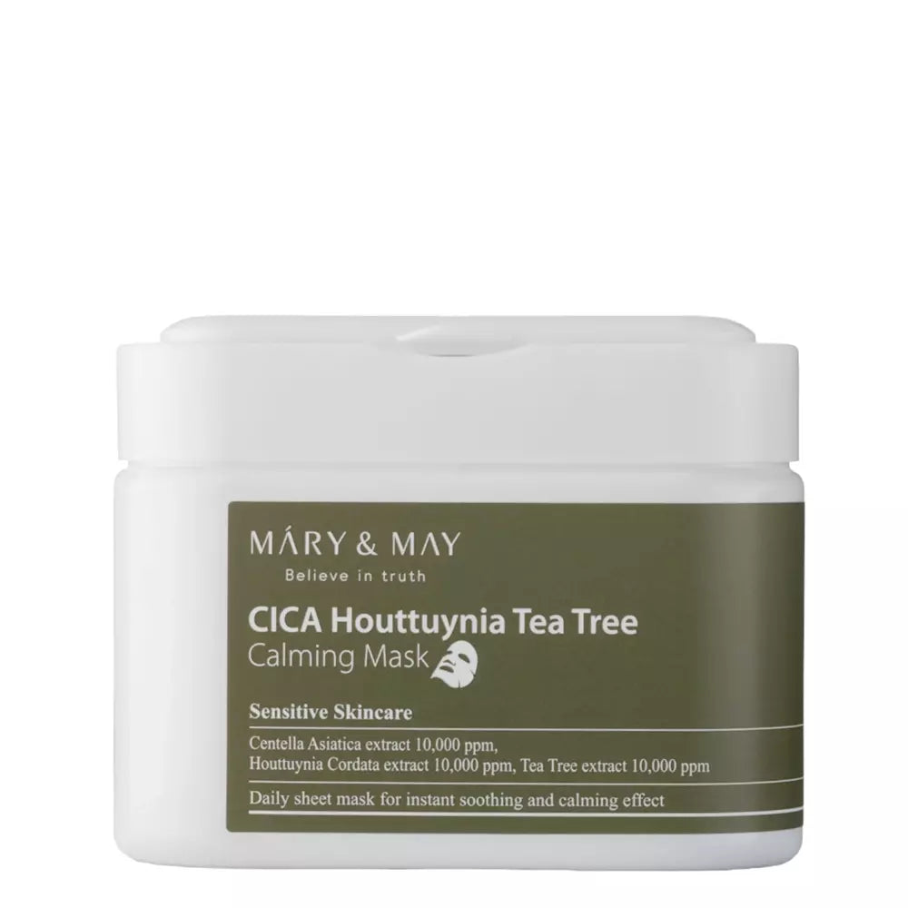 Mary&May Cica Houttuynia Tea Tree Calming Mask 30pcs - Καταπραϋντικά Sheet Masks