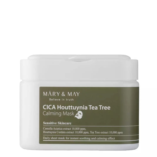 Mary&May Cica Houttuynia Tea Tree Calming Mask 30pcs - Καταπραϋντικά Sheet Masks