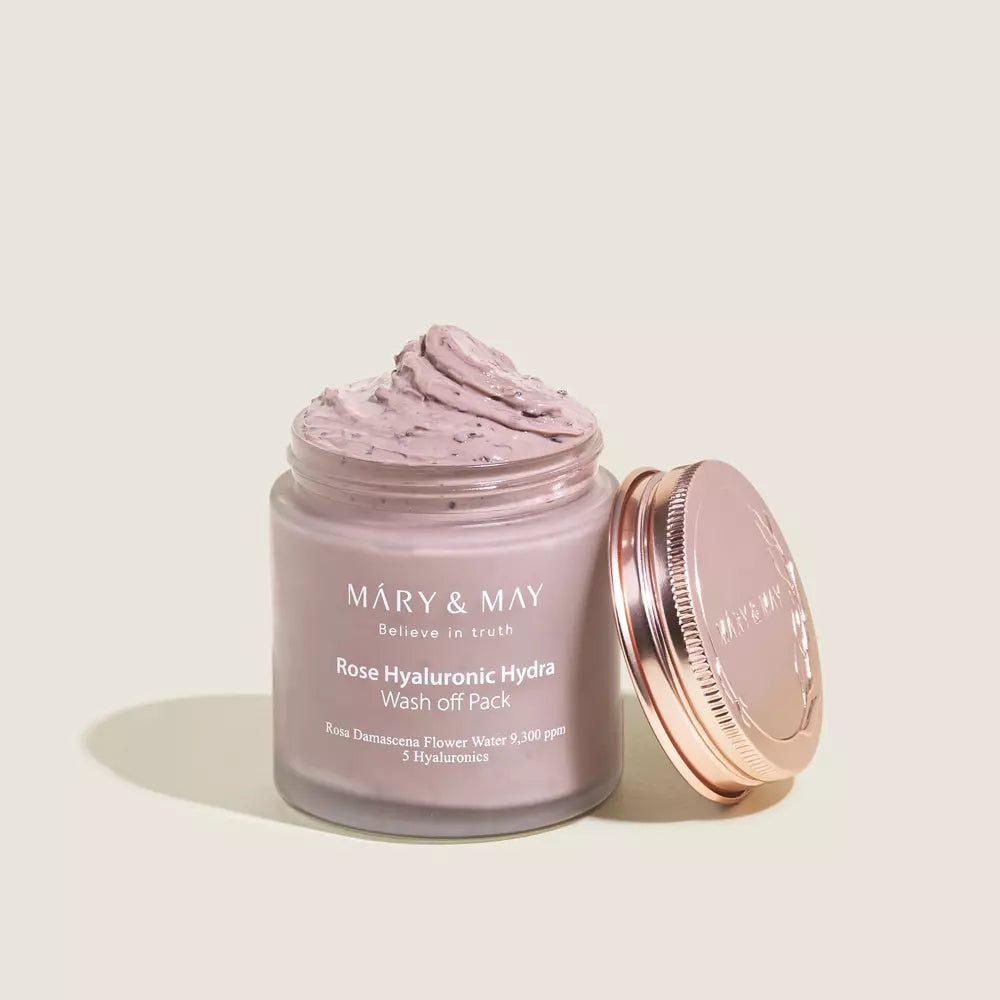 Mary&May Rose Hyaluronic Hydra Wash off Pack - Μάσκα αργίλου με τριαντάφυλλο