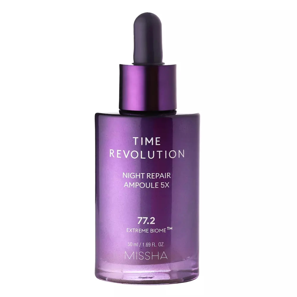 Missha Time Revolution Night Repair Ampoule Serum 5x - Κορυφαία θεραπεία αντιγήρανσης με προβιοτικά πέμπτης γενιάς