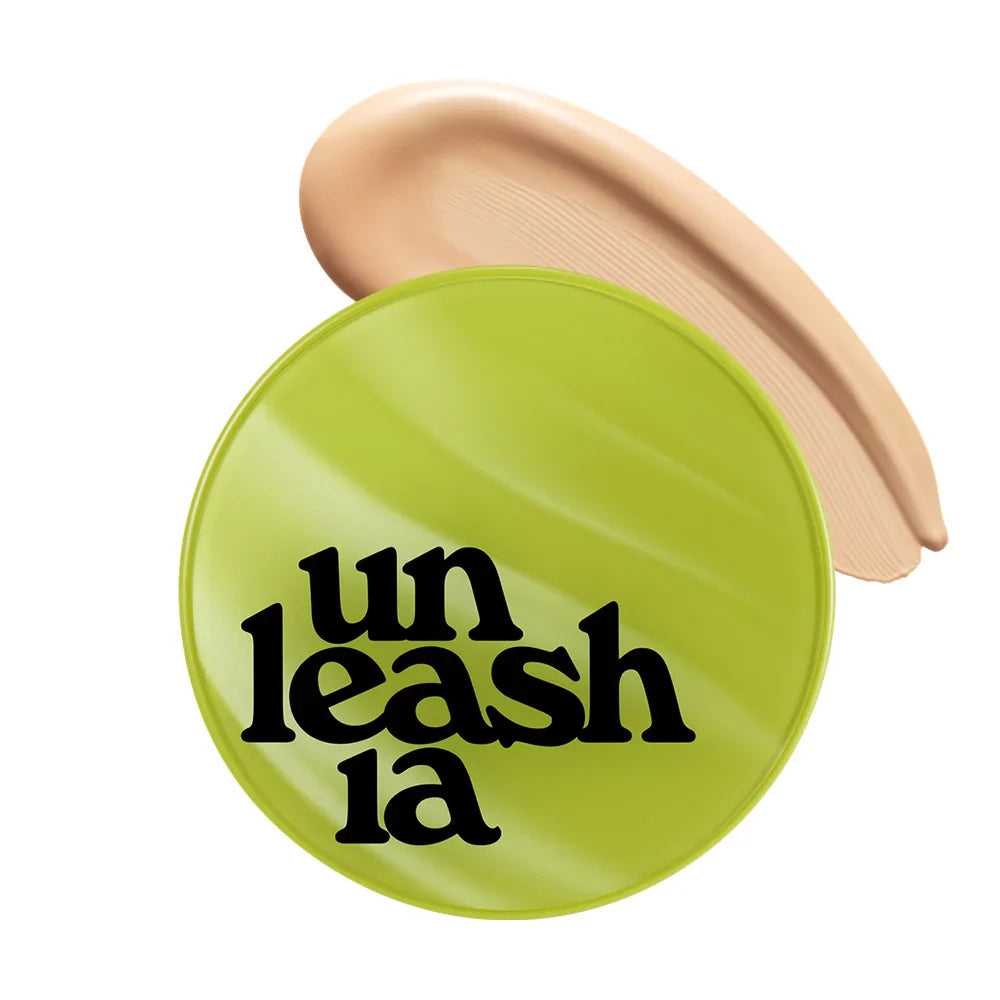 UNLEASHIA Vegan Healthy Green Cushion - Μακράς διαρκείας μεικ απ σε σφουγγαράκι