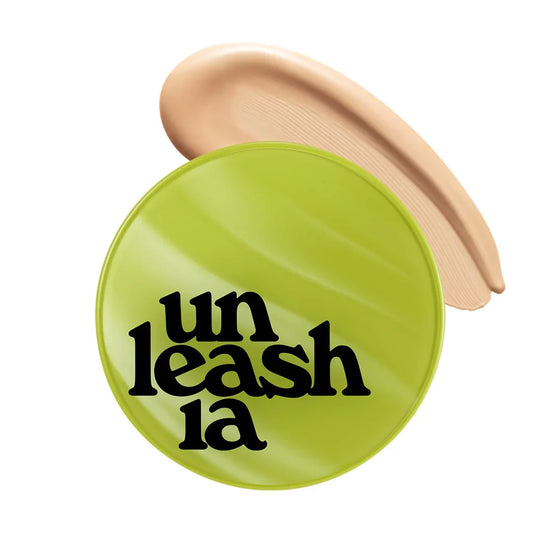 UNLEASHIA Vegan Healthy Green Cushion - Μακράς διαρκείας μεικ απ σε σφουγγαράκι
