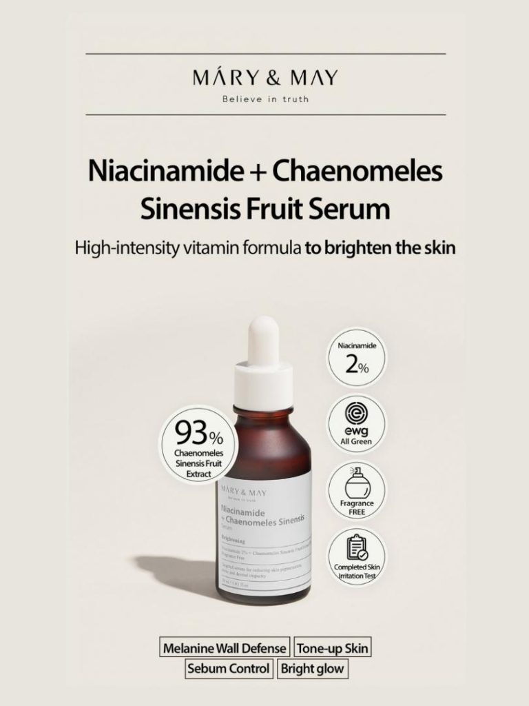 MARY&MAY Niacinamide + Chaenomeles Sinensis Serum - Ορός για ομοιόμορφο και λαμπερό δέρμα