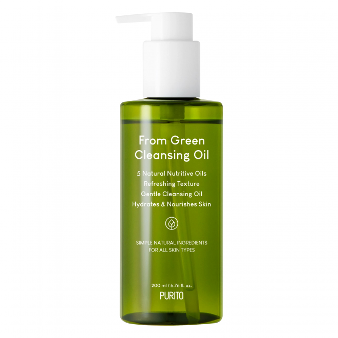 Purito From Green Cleansing Oil 200ml - Λάδι ντεμακιγιάζ με πέντε φυτικά έλαια