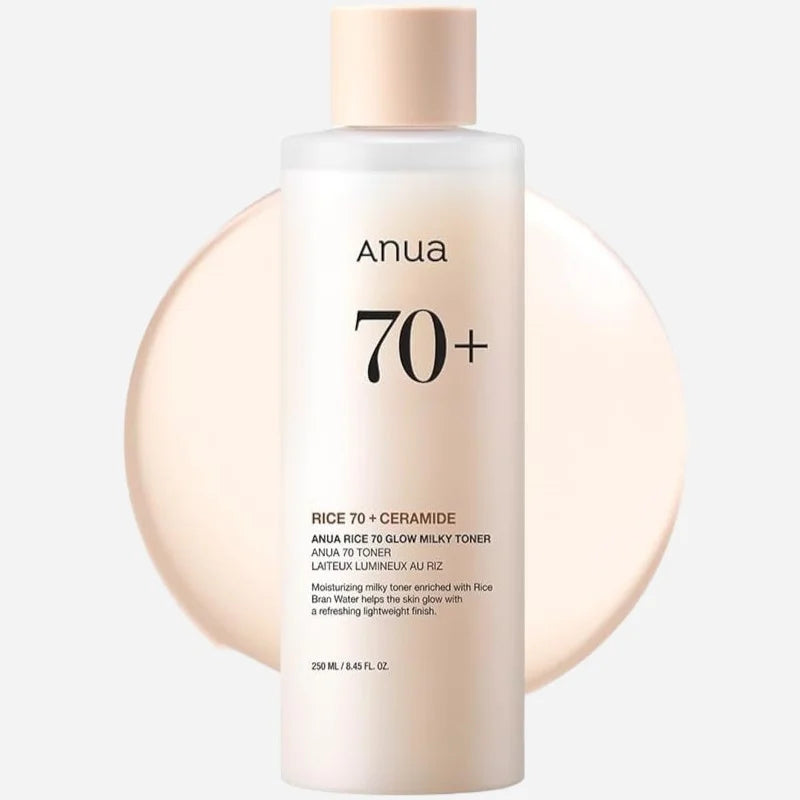 Anua Rice 70 Glow Milky Toner Moisturizing Rice Face Toner - Ενυδατική τονωτική λοσιόν με ρύζι