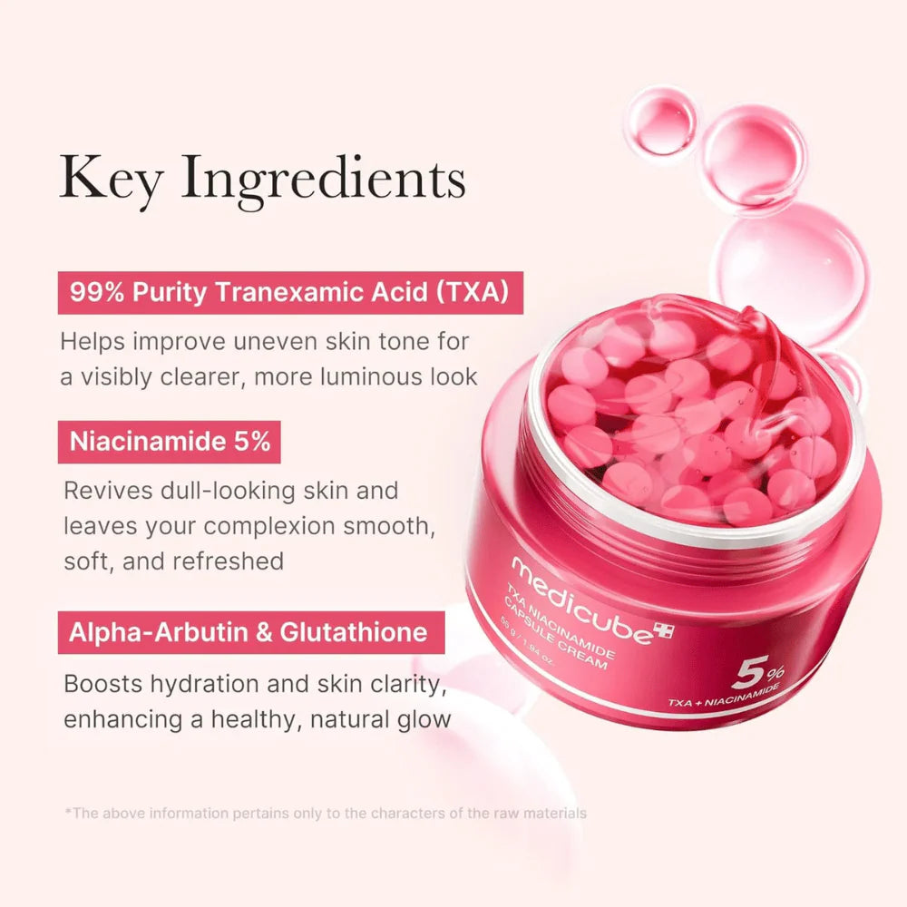 Medicube TXA Niacinamide Capsule Cream - Κρέμα για δυσχρωμίες, σημάδια ακμής & ανομοιόμορφη υφή