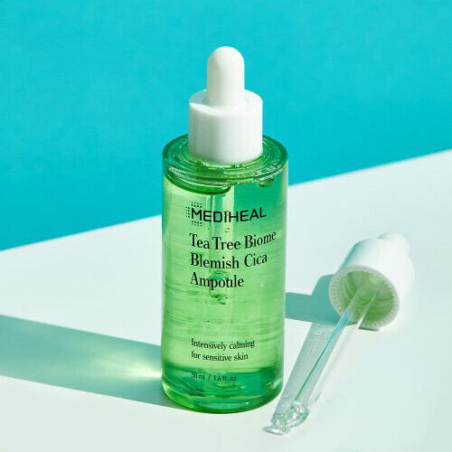 MEDIHEAL Tea Tree Biome Blemish Cica Ampoule - Αμπούλα για καταπολέμηση των κηλίδων και μείωση του ερεθισμού