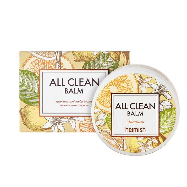 Heimish All Clean Balm Mandarin 120ml - Απαλό balm ντεμακιγιάζ με εκχύλισμα καρύδας και βούτυρο καριτέ