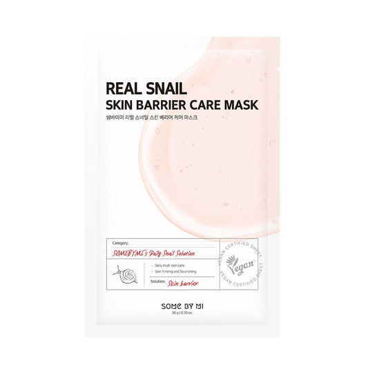 Some By Mi Real Snail Skin Barrier Care Mask - Μάσκα ενυδατική με αναπλαστική δράση