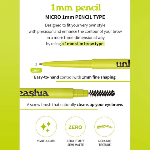 UNLEASHIA Shaper Defining Eyebrow Pencil - Μολύβι φρυδιών
